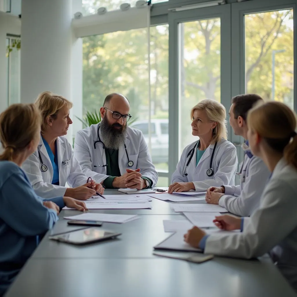 Riunione del team medico